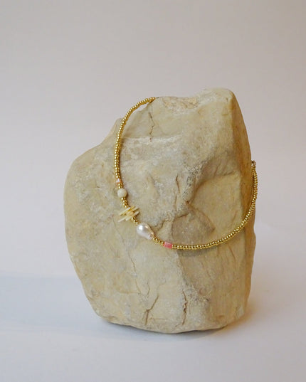 Anklet Coral Beach Gold - Things I Like Things I Love