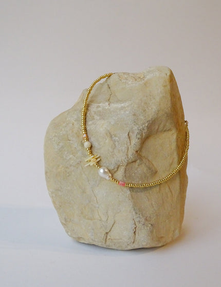 Anklet Coral Beach Gold - Things I Like Things I Love