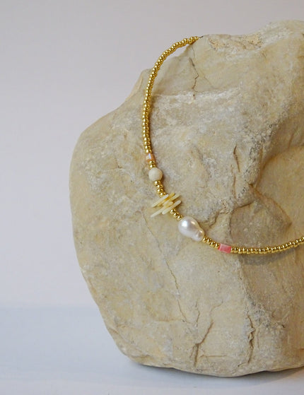 Anklet Coral Beach Gold - Things I Like Things I Love