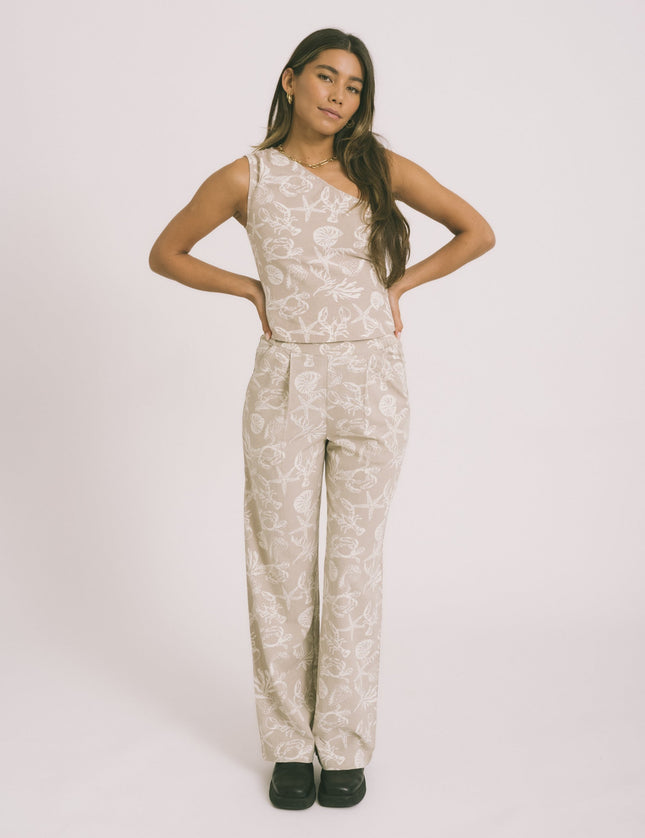 Annika Siva Linen Pant Feather Gray - Things I Like Things I Love