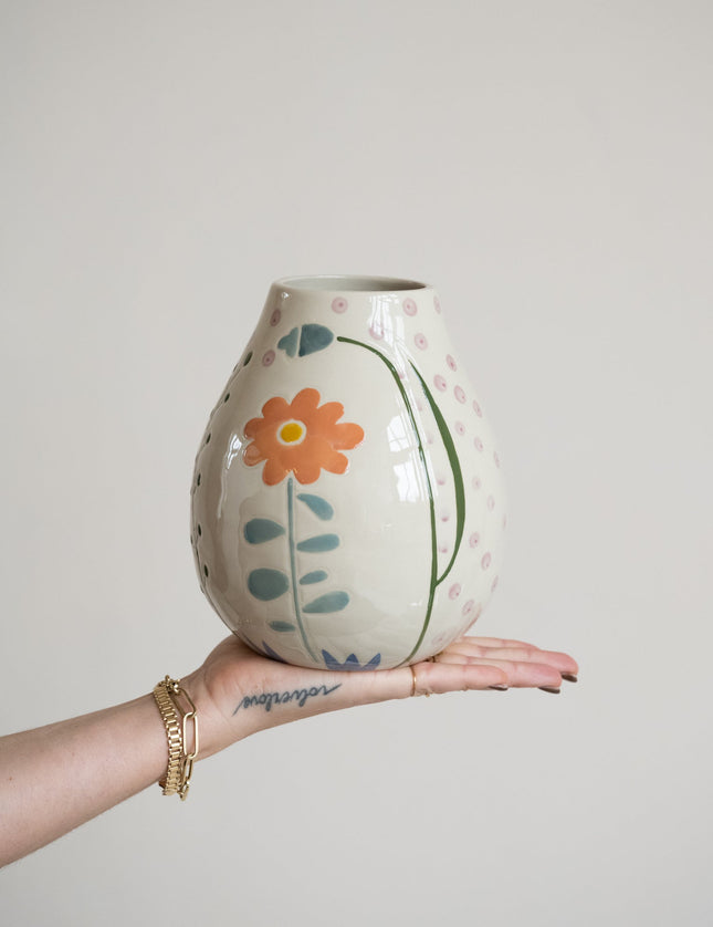 Bloomingville - Vase Taza Nature Stoneware - Things I Like Things I Love