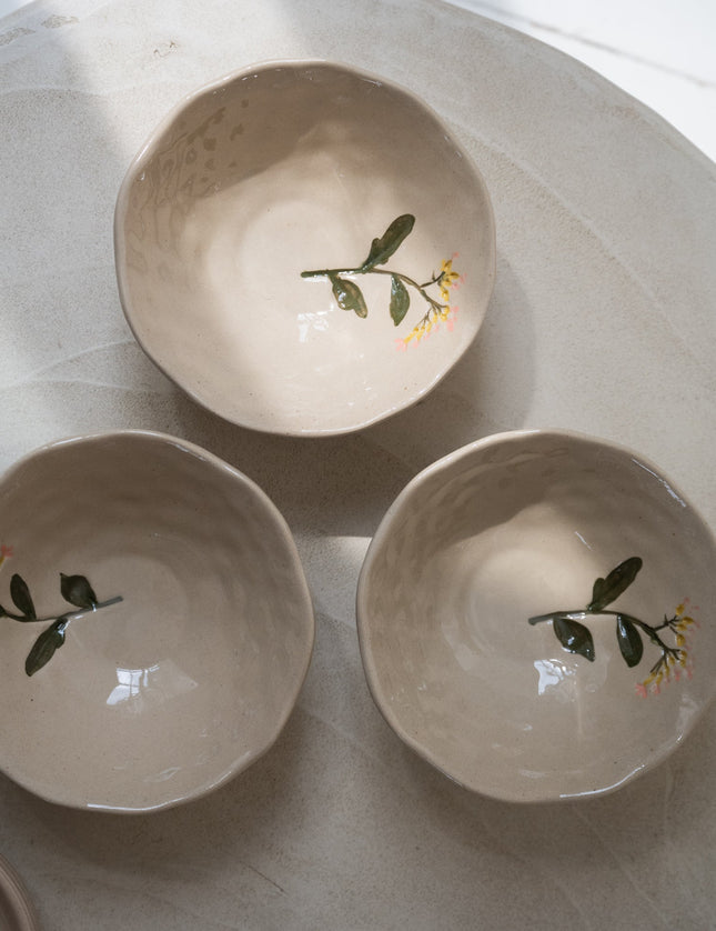 Bowl Flower Pink Stoneware - Things I Like Things I Love