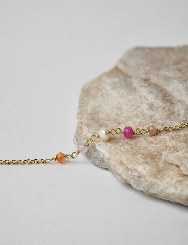Bracelet Gemstone Pink Gold - Things I Like Things I Love