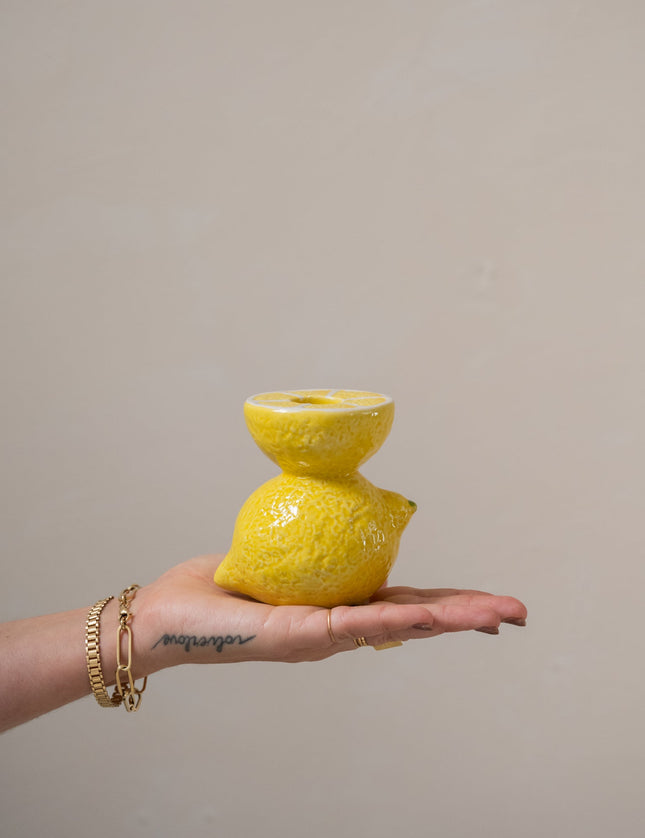 Candle Holder Lemon - Things I Like Things I Love