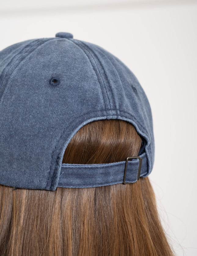 Cap Washed Denim Navy - Things I Like Things I Love