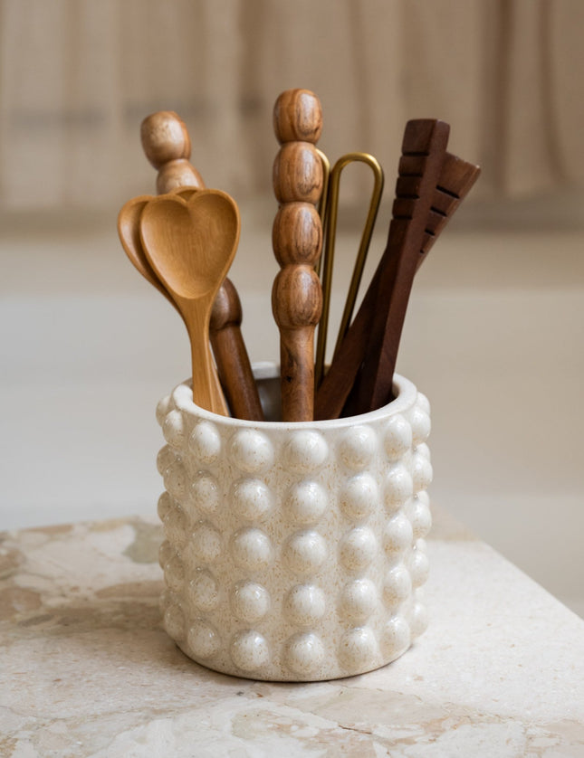 Cutlery Jar Tirreno Off - White - Things I Like Things I Love