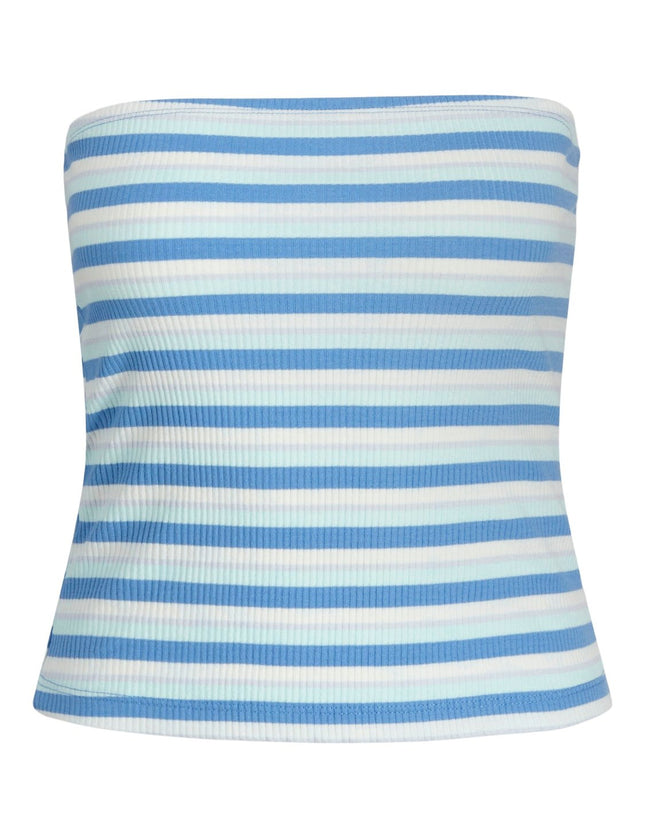 Dagmar Tube Top Lake Blue Stripes - Things I Like Things I Love