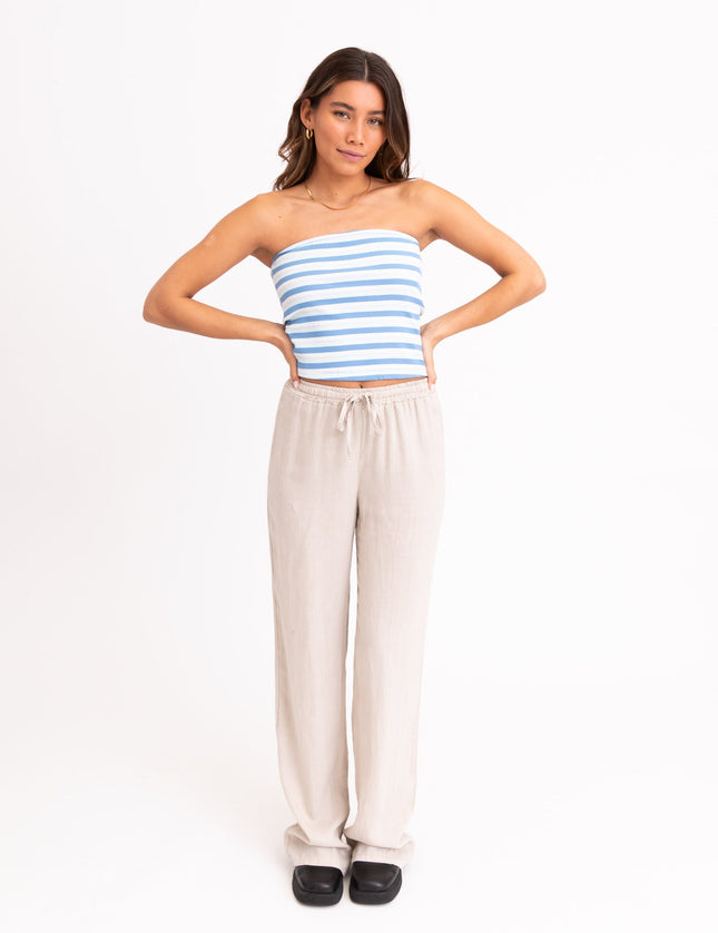 Dagmar Tube Top Lake Blue Stripes - Things I Like Things I Love