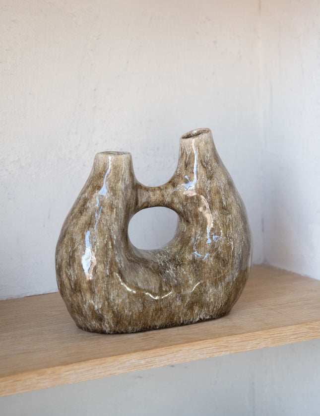 Deco Vase Katha Brown - Things I Like Things I Love