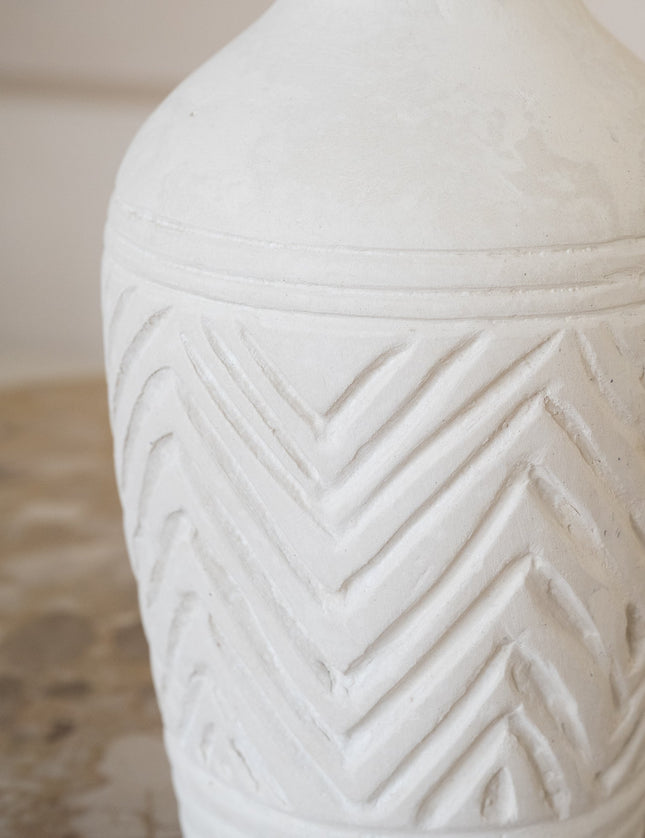 Deco Vase White Papermache - Things I Like Things I Love