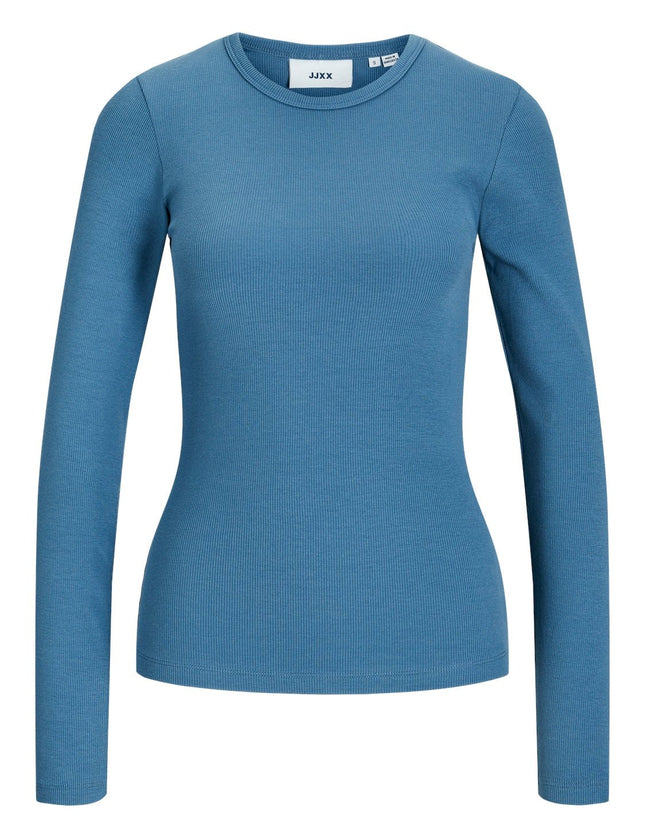 Freya Rib Tee Coronet Blue - Things I Like Things I Love