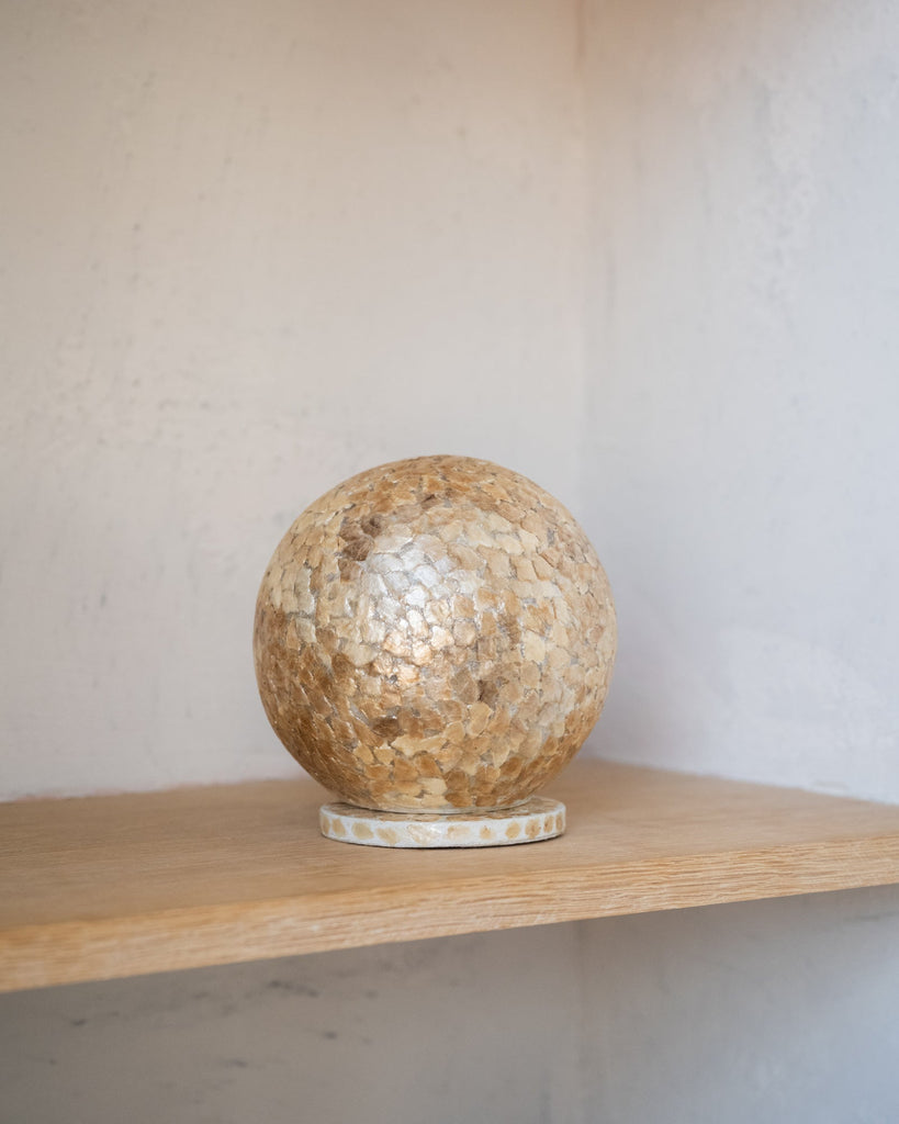 Handmade Lamp Globe Mozaïk Gold - Things I Like Things I Love