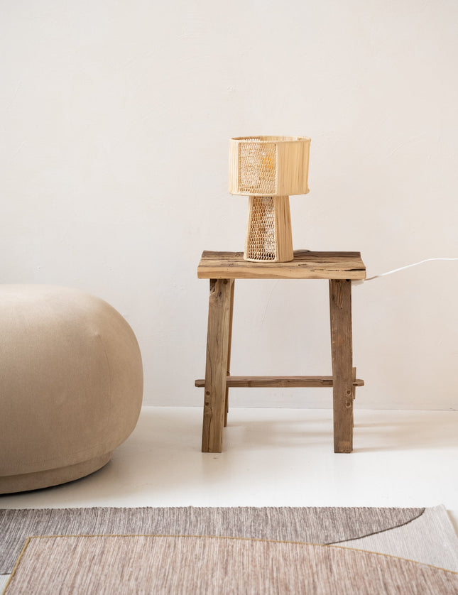 Handmade Table Lamp Raphia Naturel - Things I Like Things I Love