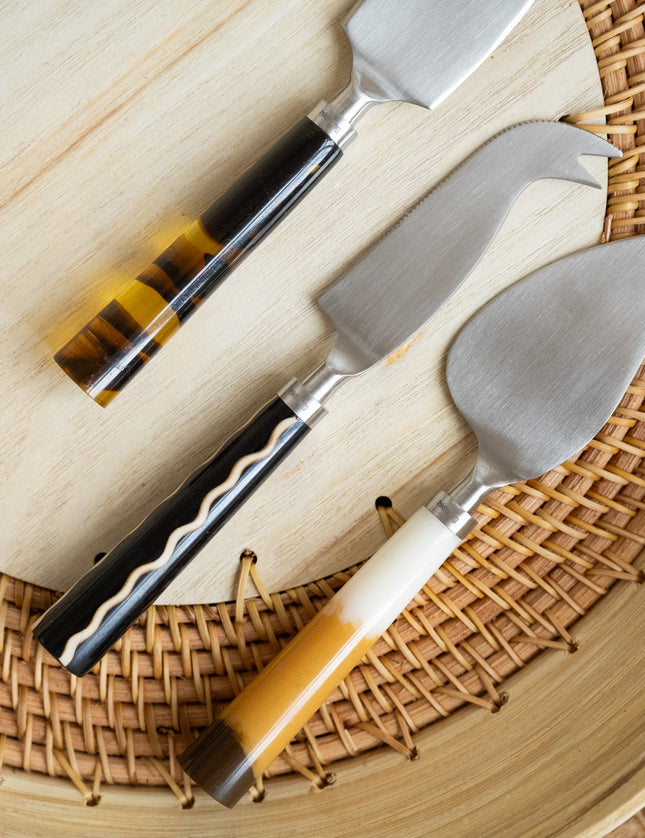 HKLiving - Gift Set Cheese Knives Havana - Things I Like Things I Love