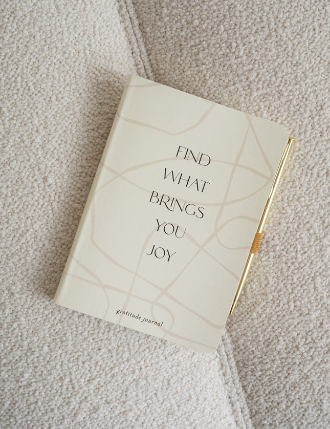 Journal Vegan Leather- Gratitude Brings You Joy - Things I Like Things I Love