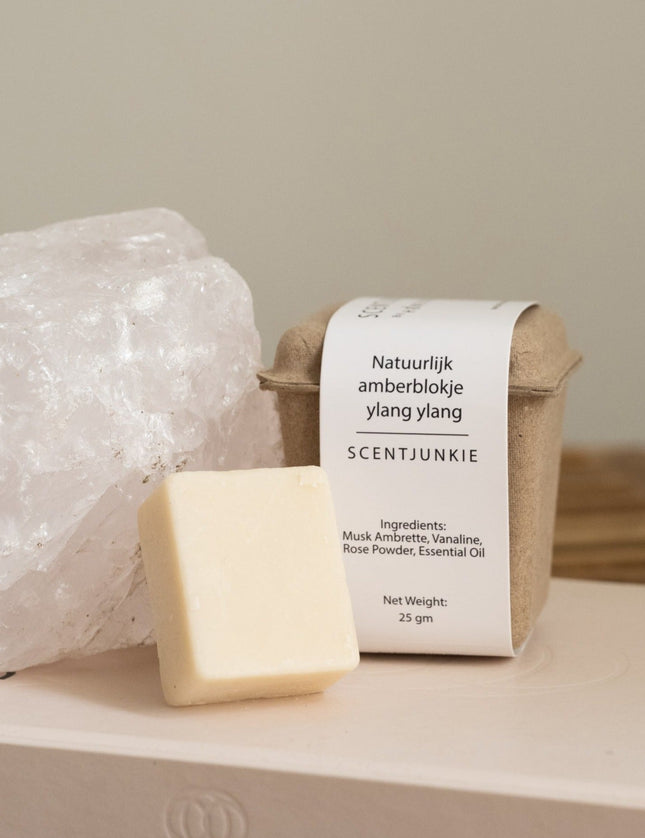 Mini Natural Amber Cube - Things I Like Things I Love