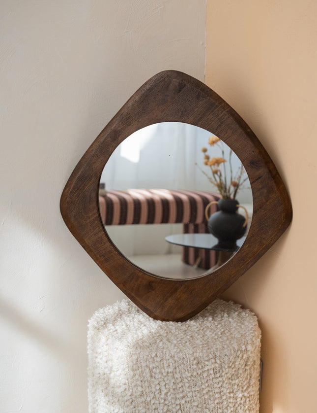 Mirror Moku Wood Brown - Things I Like Things I Love