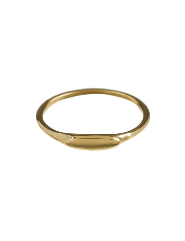 Ring Tiny Signet Gold - Things I Like Things I Love