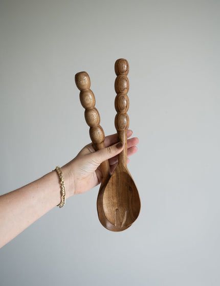 Salad Server Wood Beads - Things I Like Things I Love