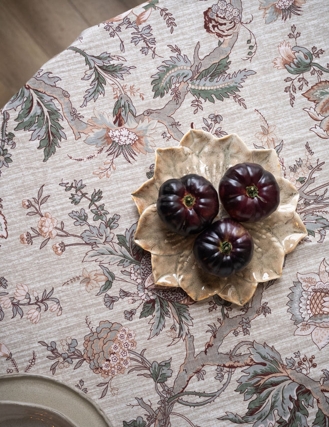 Table Cloth Floral Brown - Things I Like Things I Love