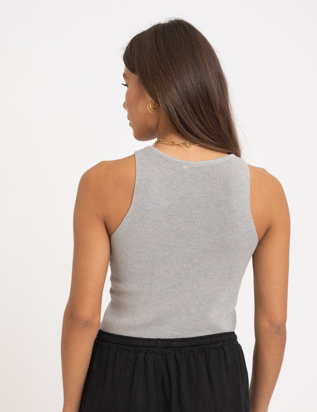 TILTIL Billie Knitted Tanktop Light Grey One Size - Things I Like Things I Love