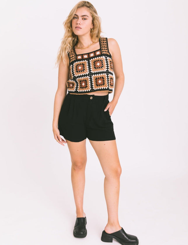 TILTIL Britt Short Linen Black - Things I Like Things I Love