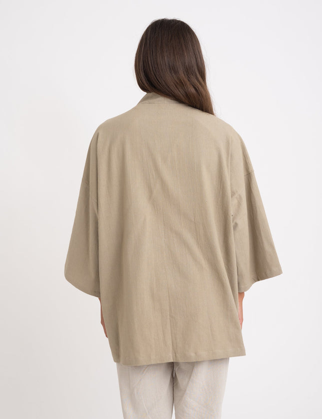 TILTIL Cat Kimono Taupe One Size - Things I Like Things I Love