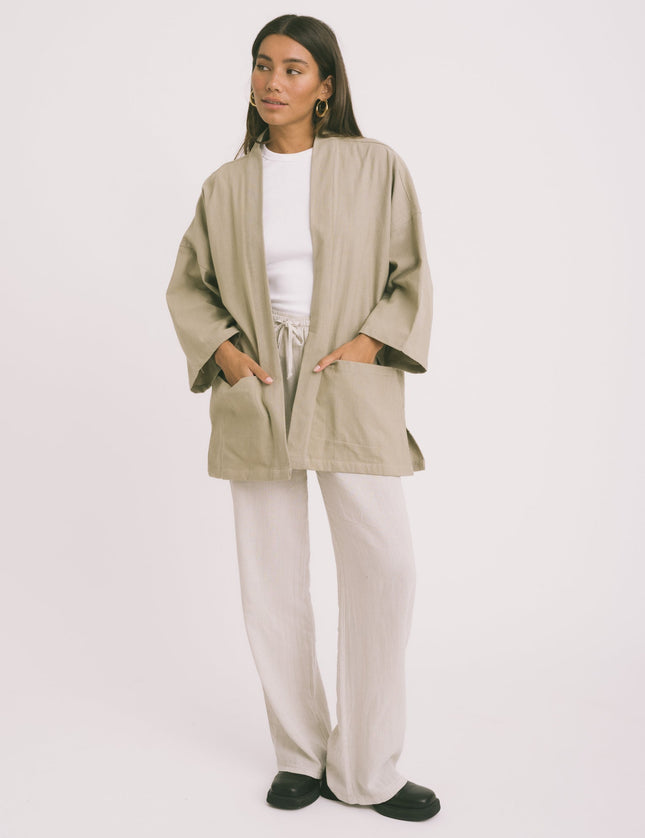 TILTIL Cat Kimono Taupe One Size - Things I Like Things I Love