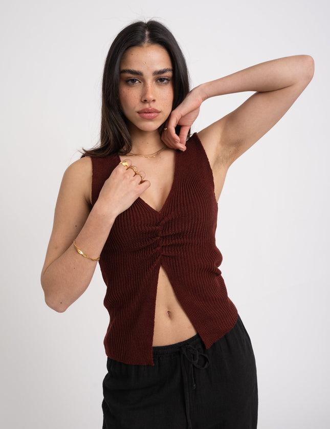 TILTIL Charlie Knit Bordeaux Red One Size - Things I Like Things I Love