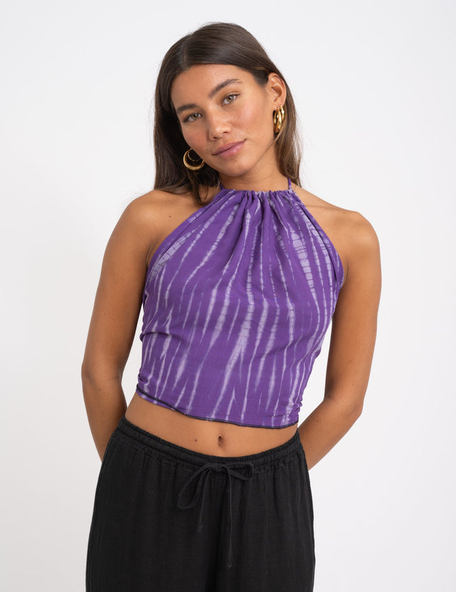 TILTIL Holly Halter Batik Purple Fade One Size - Things I Like Things I Love