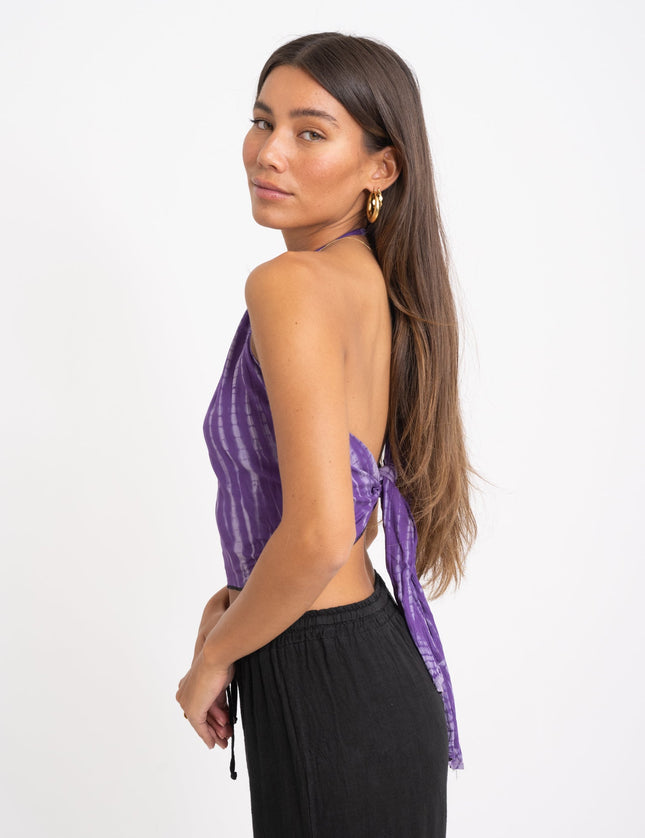 TILTIL Holly Halter Batik Purple Fade One Size - Things I Like Things I Love