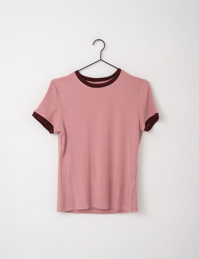 TILTIL Jamie Tee Old Rose Contrast One Size - Things I Like Things I Love