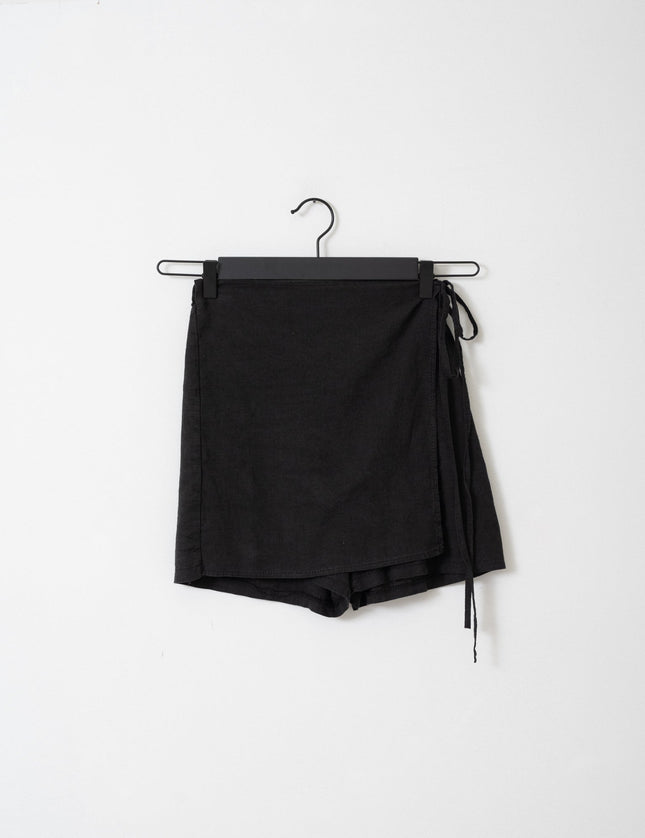 TILTIL Mary Linen Skort Black - Things I Like Things I Love