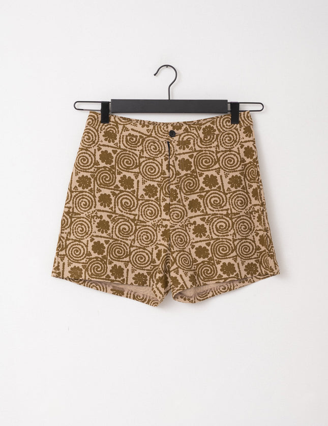 TILTIL Nikkie Short Mustard Print - Things I Like Things I Love