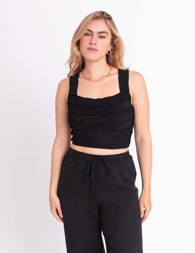 TILTIL Sese Cropped Top Black One Size - Things I Like Things I Love