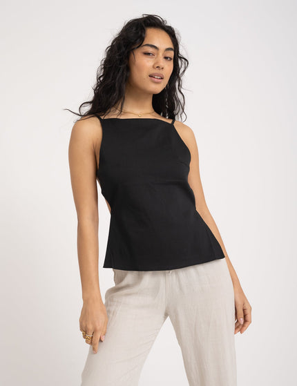 TILTIL Sian Top Open Back Black One Size - Things I Like Things I Love