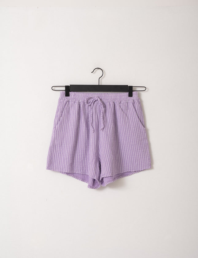 TILTIL Soi Short Stripe Lilac One Size - Things I Like Things I Love