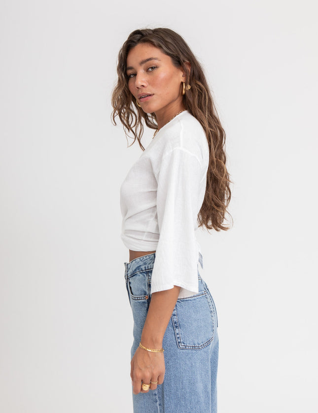 TILTIL Sunny Linen Top White - Things I Like Things I Love