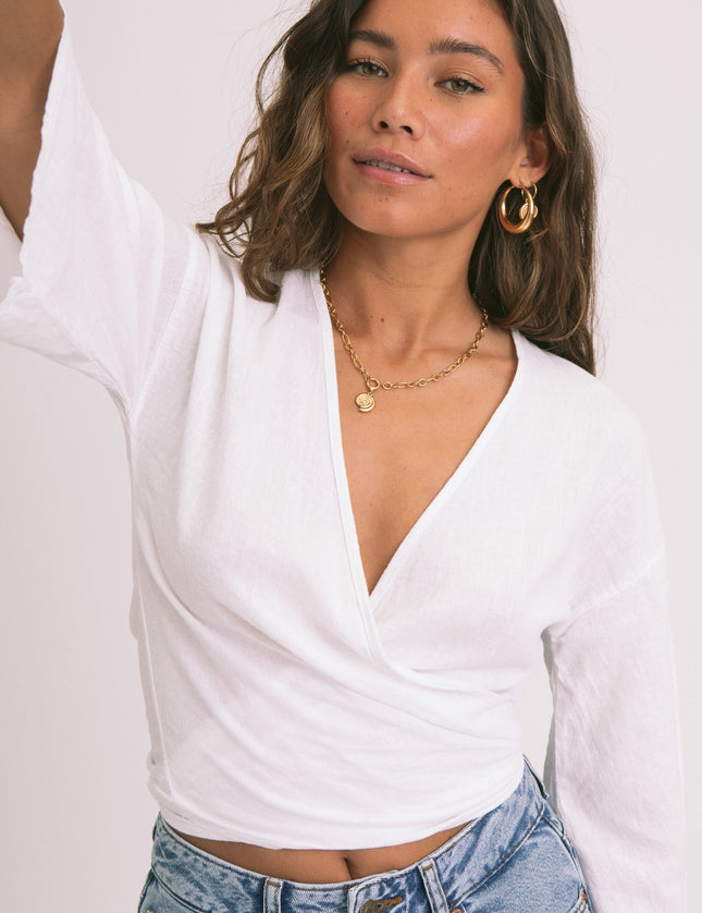 TILTIL Sunny Linen Top White - Things I Like Things I Love