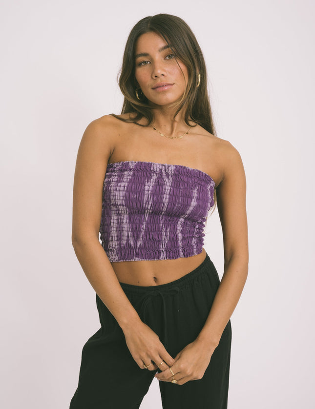 TILTIL Tuli Tube Top Smock Batik Purple Fade - Things I Like Things I Love