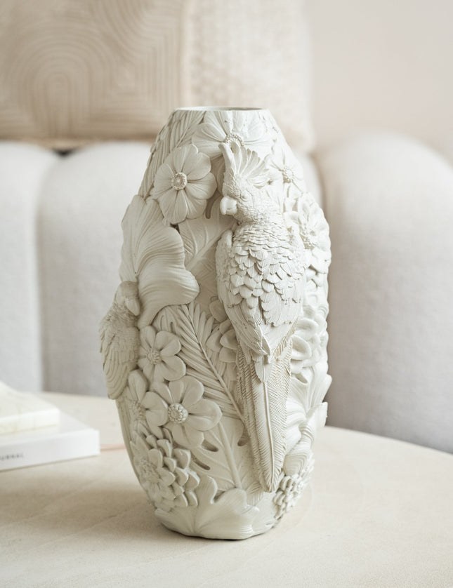 Vase Beige Bird - Things I Like Things I Love