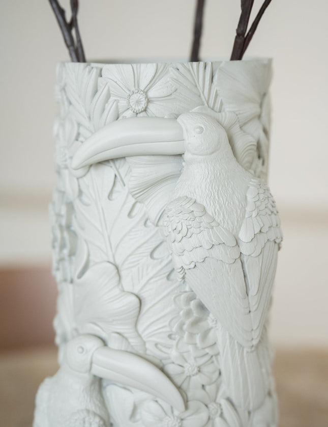 Vase Birds Beige - Things I Like Things I Love