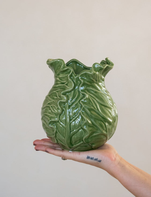 Vase Cabbage Green - Things I Like Things I Love