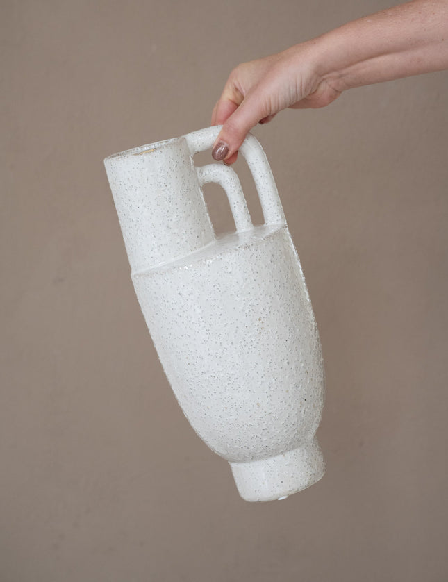 Vase Cala Ear White - Things I Like Things I Love