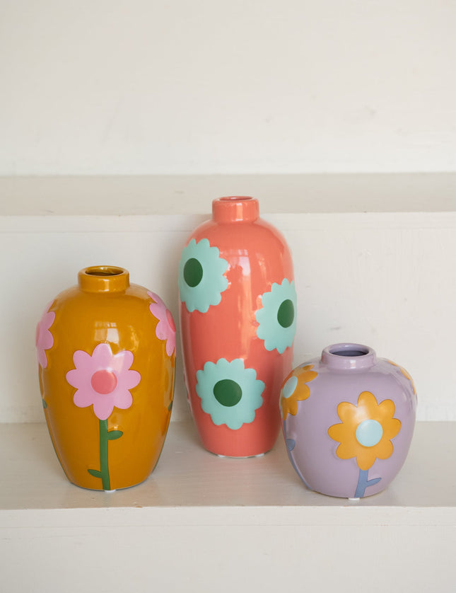 Vase Flower Orange/Pink/Lila - Things I Like Things I Love