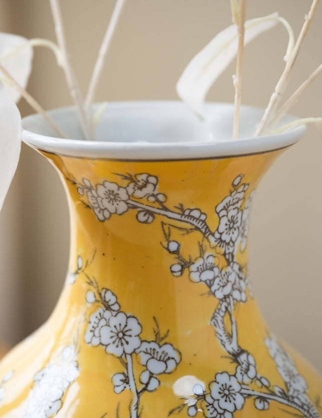 Vase Porcelain Yellow - Things I Like Things I Love