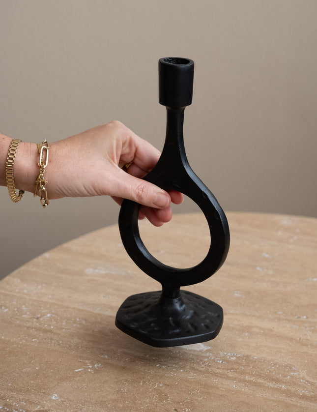 Candle Holder Laredo Black - Things I Like Things I Love