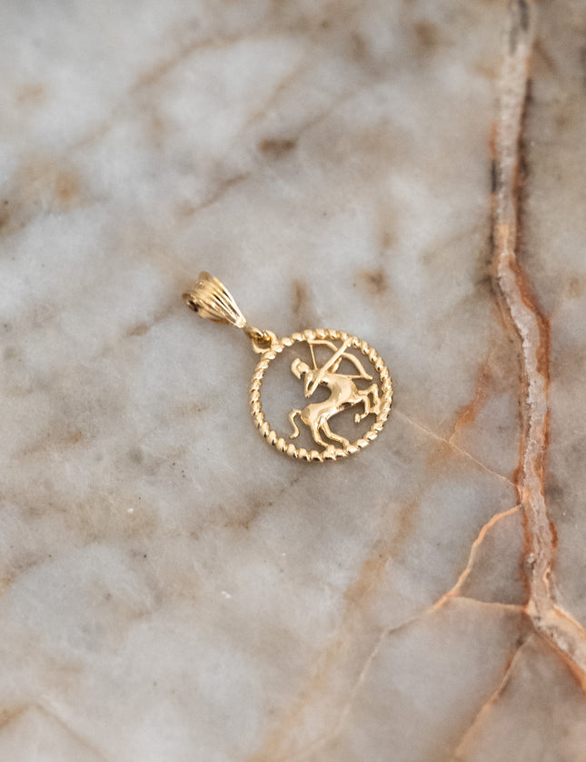 Goldfilled Necklace Charm Zodiac - Things I Like Things I Love