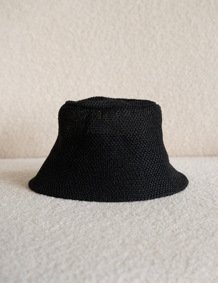 Hat Wicker Black - Things I Like Things I Love