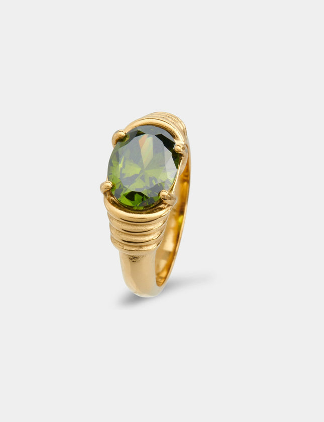 Jazzy Ring Gold Peridot - Things I Like Things I Love